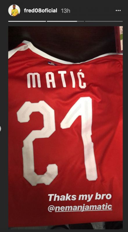 Fred Matic Man Utd Instagram message