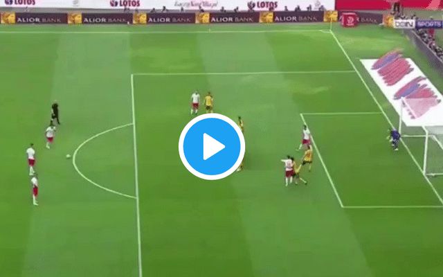 Lewandowski free-kick Poland goal