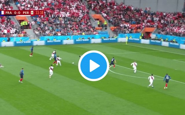 Mbappe goal France vs Peru