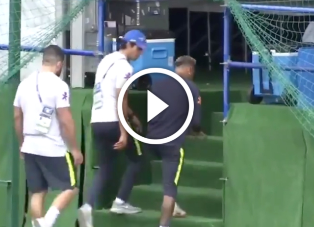 Neymar Brazil training injury