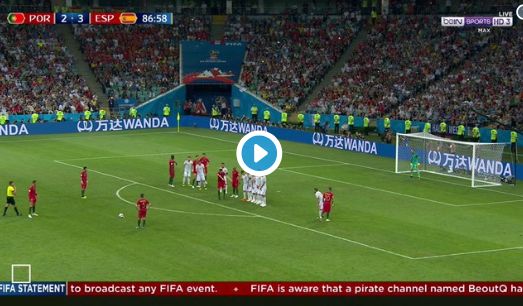 ronaldo free kick