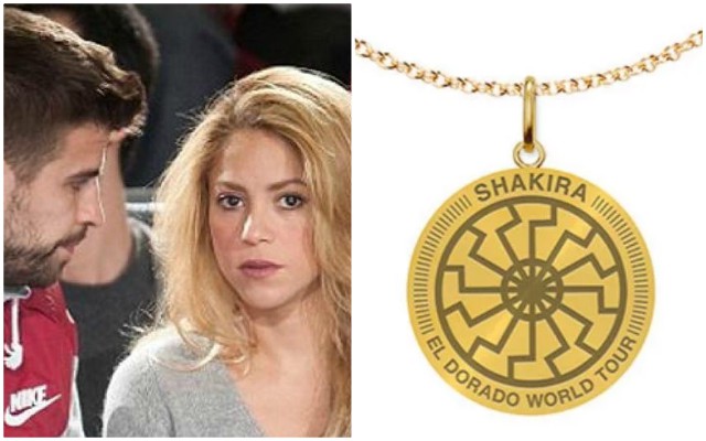shakira nazi necklace
