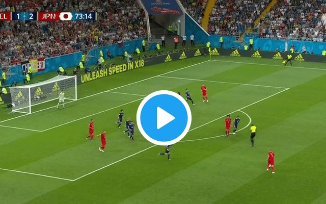 Fellaini goal Belgium Japan