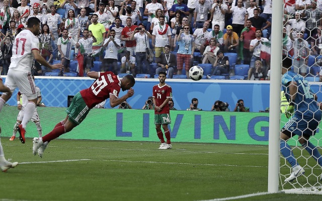 Morocco's Aziz Bouhaddouz scores World Cup own goal