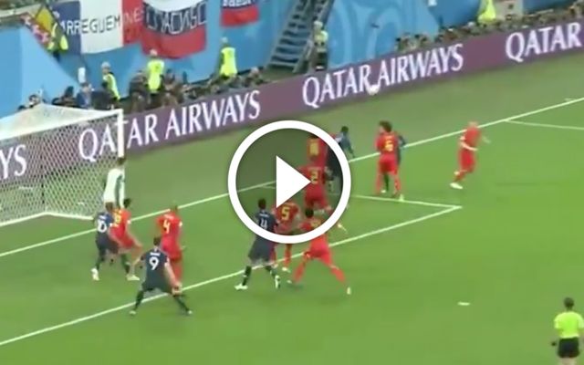 Umtiti goal France Belgium