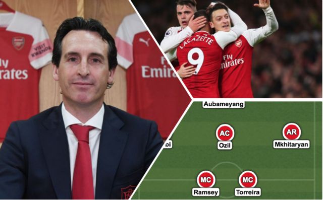 emery arsenal line-up