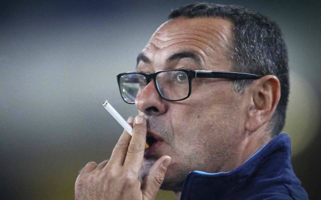 maurizio sarri smoking