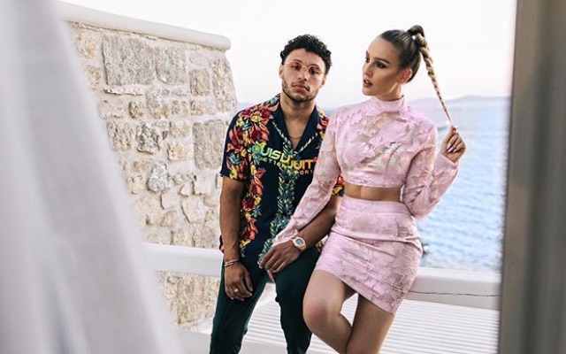 Alex Oxlade-Chamberlain and girlfriend Perrie Edwards