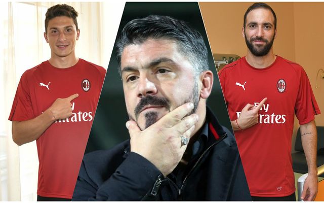 Gattuso Caldara Higuain AC Milan