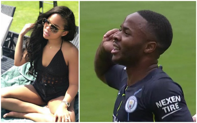 Raheem Sterling and girlfriend Paige Milian