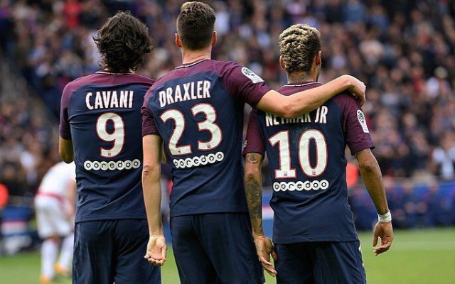 cavani draxler neymar