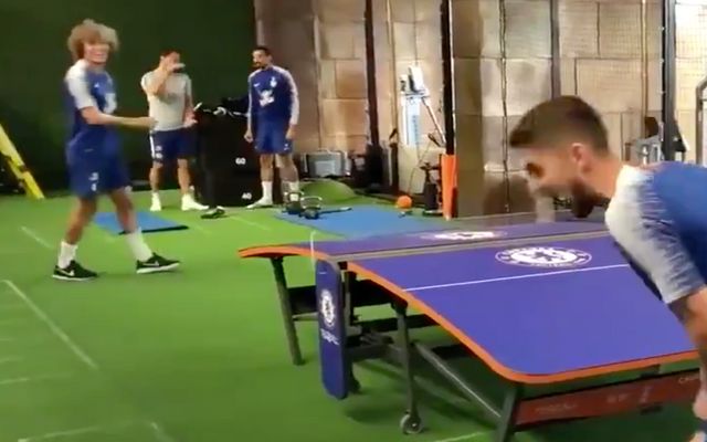 David Luiz Jorginho teqball