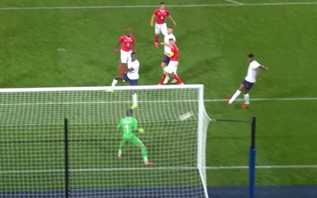 Rashford England goal vs Switzerland
