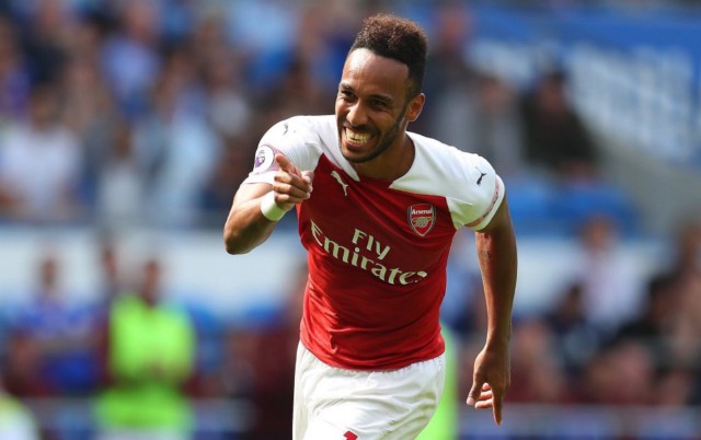 aubameyang arsenal cardiff