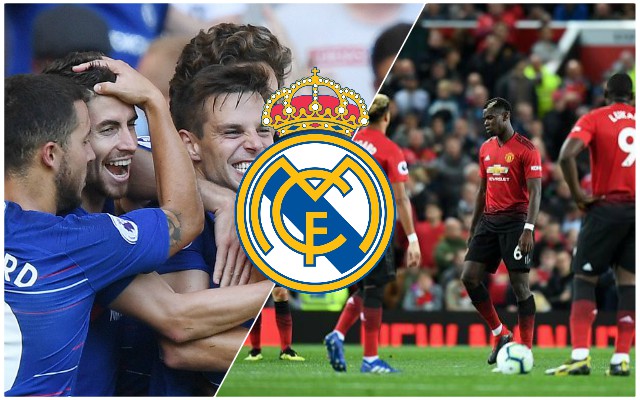 chelsea real madrid man utd