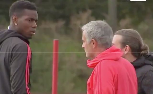 pogba mourinho arguing