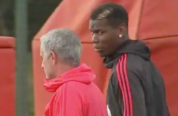 mourinho pogba training