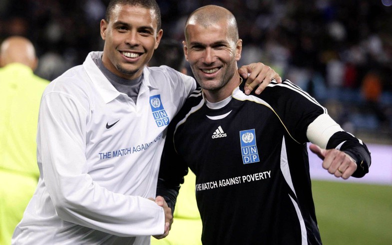 ronaldo zidane charity match