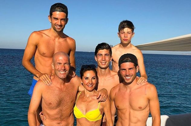 zidane family holiday