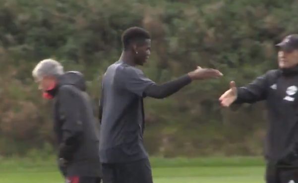 pogba mourinho training