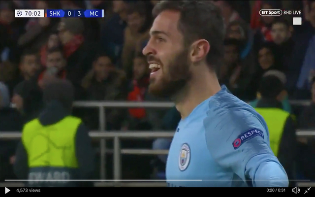 Bernardo Silva goal vs Shaktar, ace starts and finishes attack