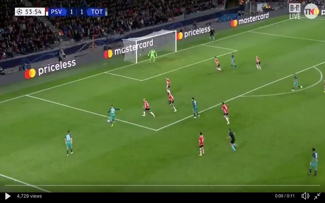 Harry Kane header after Eriksen cross gives Tottenham lead against PSV