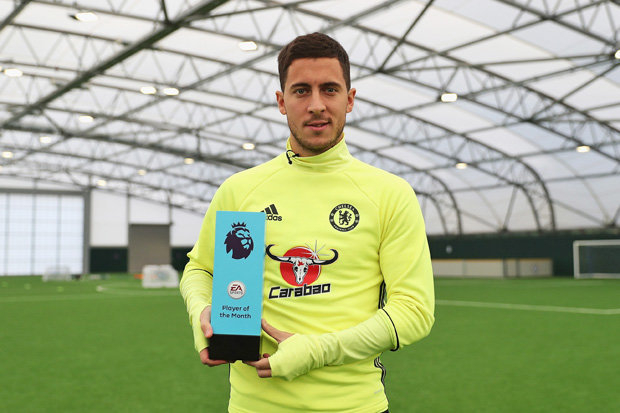 Hazard wins Player of the Month