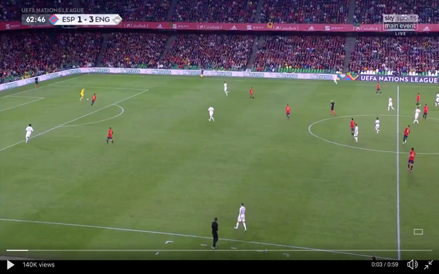 Pickford cruyff turn error nearly leads to Spain goal