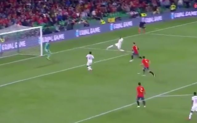 Sterling second goal England Spain