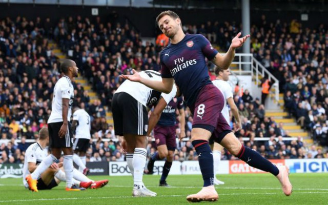 aaron ramsey goal fulham
