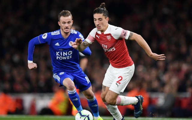 bellerin arsenal vs leicester