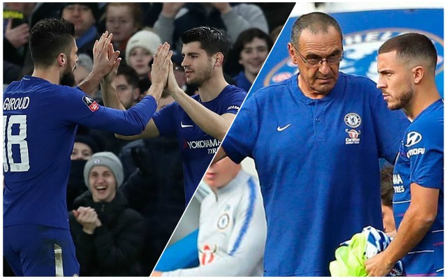 giroud morata sarri hazard