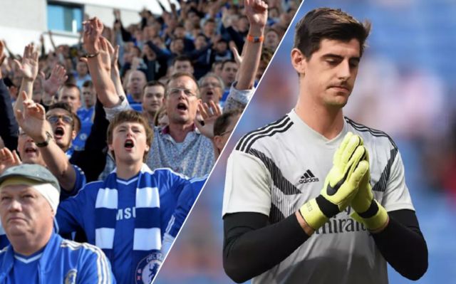 courtois chelsea fans
