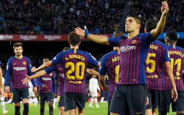 suarez real madrid hat trick