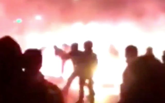 Ajax fans AEK Athens clash