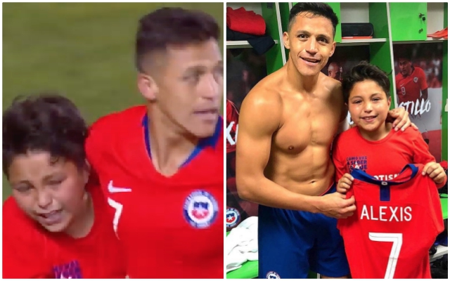 Alexis Sanchez young Chile fan