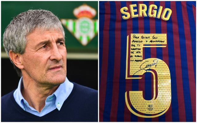 Busquets Barcelona shirt Setien