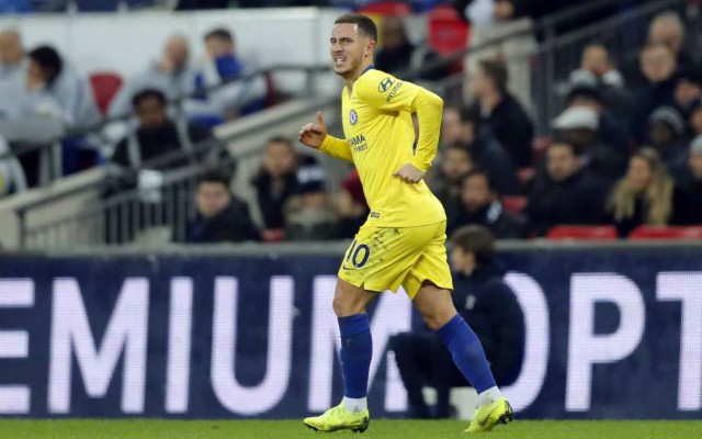 eden hazard in action for chelsea