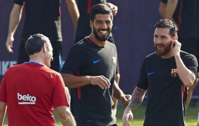suarez messi valverde barcelona