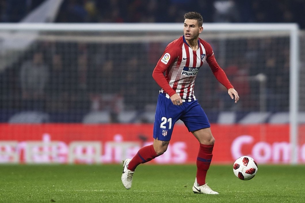 Lucas Hernandez in action for Atletico Madrid