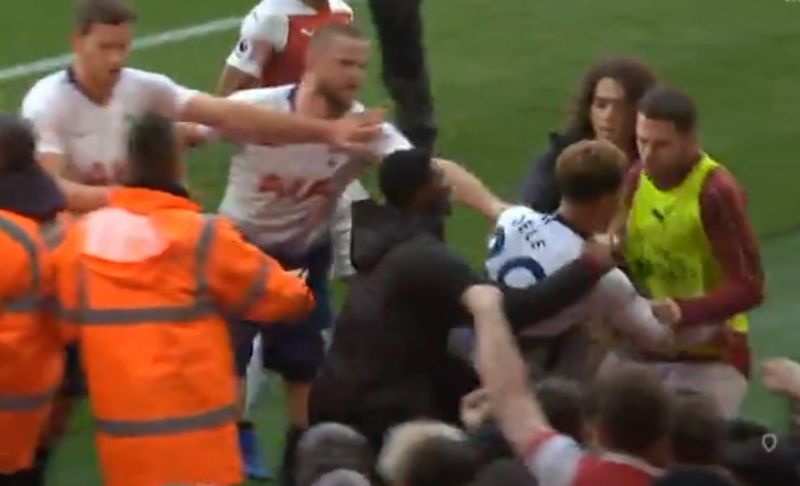 arsenal tottenham brawl