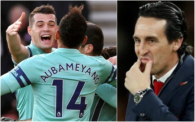 emery xhaka aubameyang arsenal