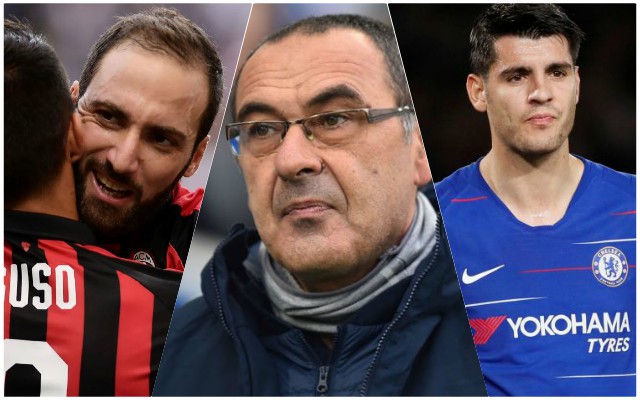 Higuain Sarri Morata Chelsea transfers