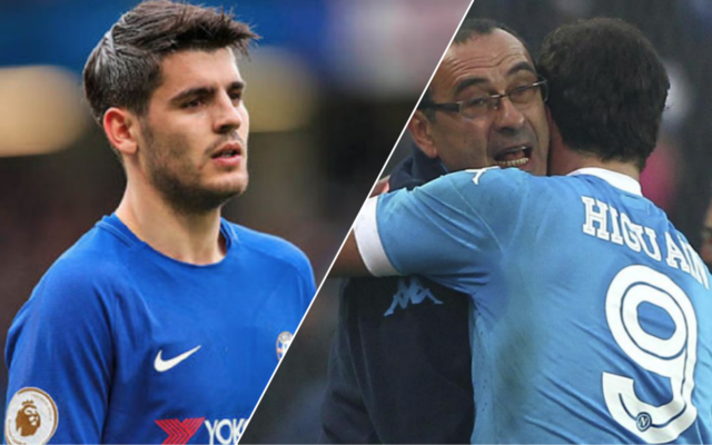 morata sarri higuain chelsea