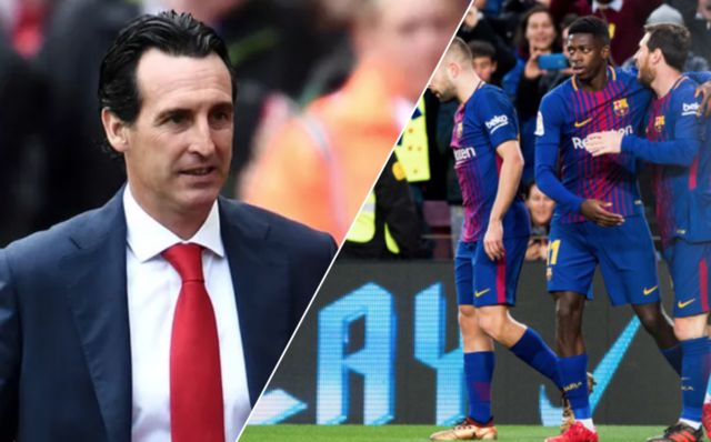 emery dembele barcelona arsenal