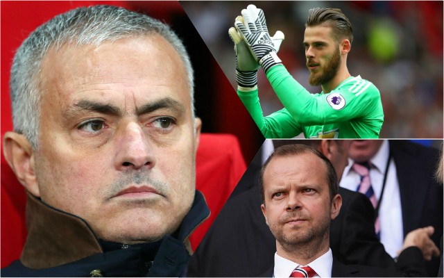 mourinho woodward de gea man utd