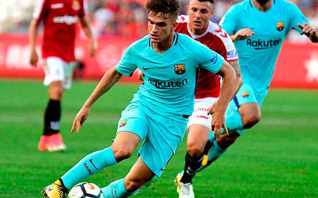 denis suarez in action for barcelona
