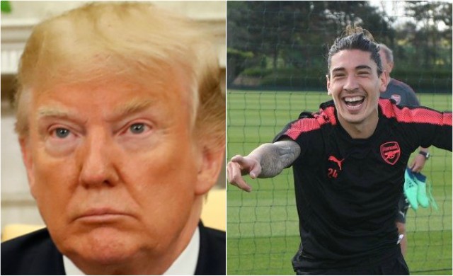 donald trump hector bellerin