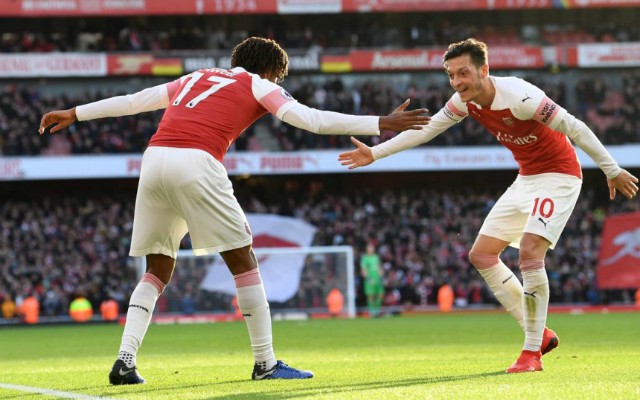 iwobi ozil arsenal