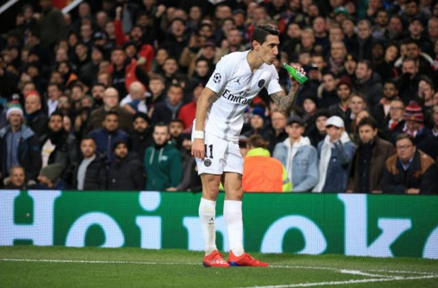 Di-Maria beer Man Utd-PSG